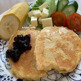 ふわふわモチモチ⭐生おからのホットケーキ　栄養満点